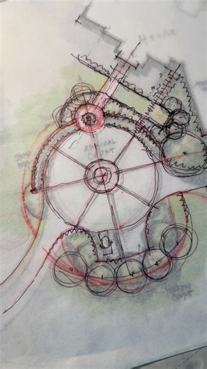 A bunch of options for this property master plan where the highlight will be a Tuscan inspired pool house. Front and rear options were presented separately so the client could pick and choose between them. Stay tuned as this amazing project continues to be refined. #landscapearchitect #landscapearchitecture #landscapedesign #gardendesign #huntlandsla | Huntlands Landscape Architecture, LLC