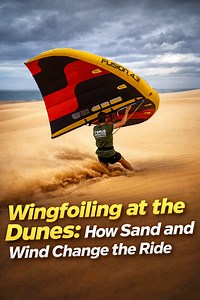 Wingfoiling at the dunes: How sand and wind change the ride