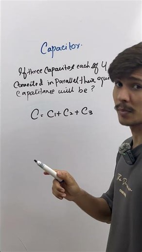 Capacitors in Parallel Explained | Easy Formula & Trick #exambro #education #students #physics