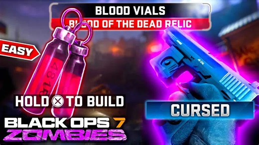 How to UNLOCK Blood Vials Relic in Cursed Mode Black Ops 7 Zombies Ashes of the Damned Unlock Vials