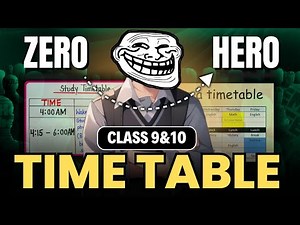 Perfect Timetable for class 9 & 10 | Class 10 time table 2025-26 | best timetable for class 10th