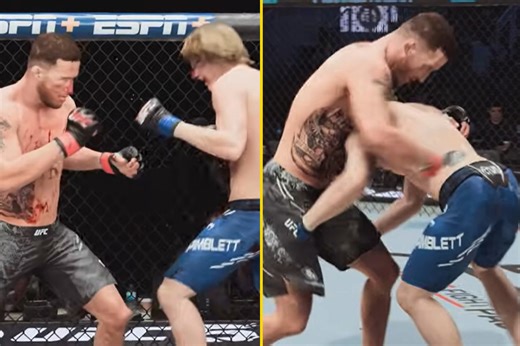 Justin Gaethje vs Paddy Pimblett fight simulation shows stunning KO as UFC 324 star left in mess