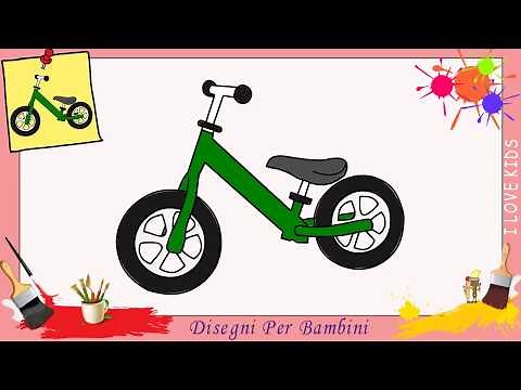 Disegni di biciclette FACILI per bambini | Come disegnare una bicicletta