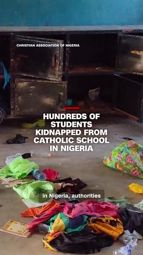 The Christian Association of Nigeria has reported more than 300 students were abducted from a Catholic school in northern Nigeria, some as young as ten years old. CNN's Larry Madowo reports.