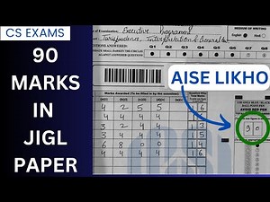 "Cracking JIGL: CS Student's Remarkable 90 Marks | Analysis and Tips for June 23 Exam"