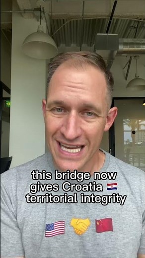 China Built New Bridge in Croatia 🇭🇷 is a Gamechanger #China #shorts