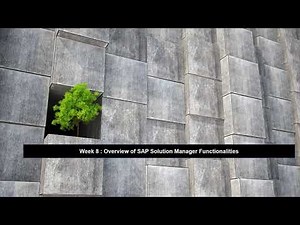 Overview of SAP Solution Manager Functionalities