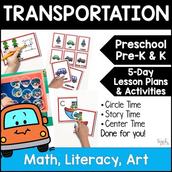 Transportation Theme Centers & Activities for Preschool & Pre-K - Lesson Plans