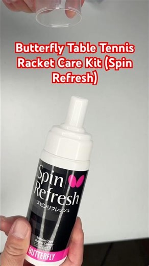 How to clean table tennis paddle using Butterfly Table Tennis Racket Care Kit (Spin Refresh)