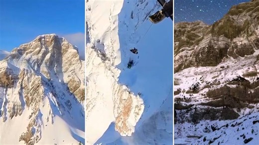 VÍDEO: El espectacular rescate de dos navarros en una arista de Peña Telera