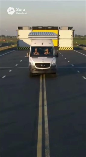 Краш тест / Crash test Mercedes Sprinter с матрасом