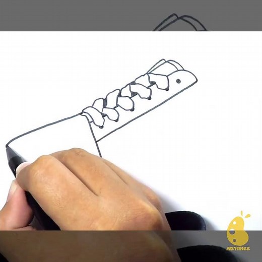 How to Draw Vans Shoe #Shorts