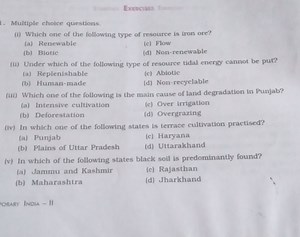 ExercisesMultiple choice questions.(i) Which one of the follo... | Filo