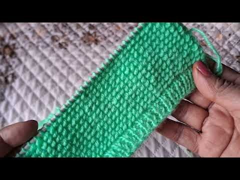 2 Rows Repeat knitting pattern,