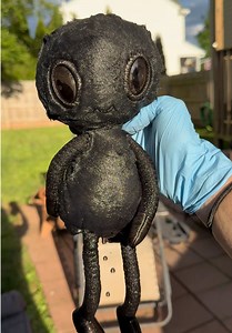Let’s re-dye my alien jellycat 👽🛸🖤 #jellycat #alien #space #customized #diy