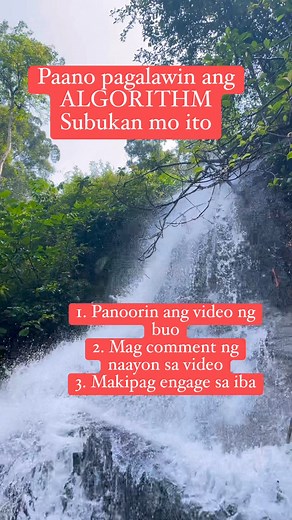 237K views · 10K reactions | Paano pagalawin ang algorithm #tipsoftheday #tip #trendingnow #fyp #viral #virals #fbreels #viralreels #trendingreels #Waterfalls #trendingaudio #algorithm #engagement #highlights #millionviews #followers @everyone | Tiina Adolfo | Facebook