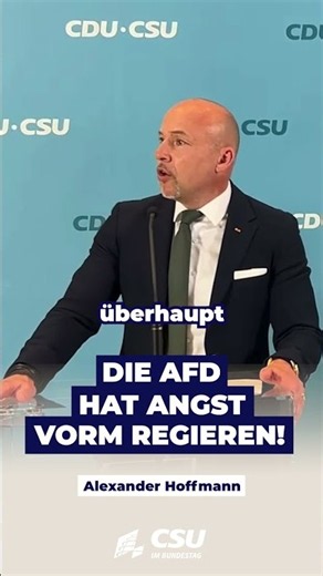 Die AfD hat Angst vorm Regieren!