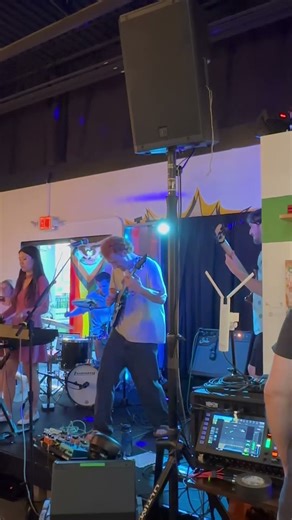 Stage turned into an anime intro rq #indiemusic #progrock