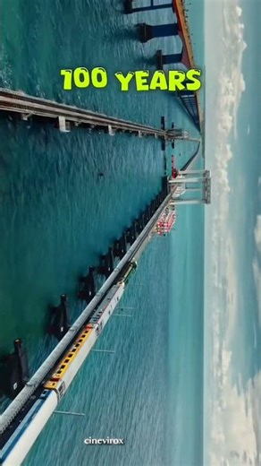 Crossing the Edge: India's Most Dangerous Sea Bridge 🚂🌊#geoshock #brainshock
