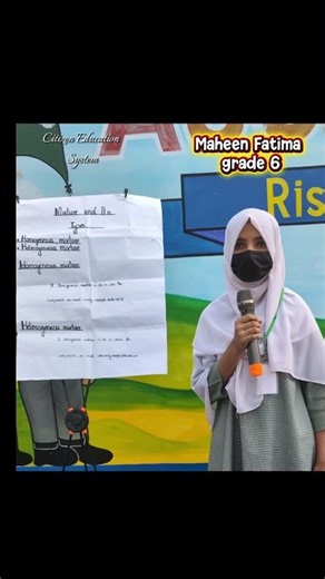 🧪 Mixtures and Their Types | Presentation by Maheen Fatima | Grade 6 | Citizen Education System