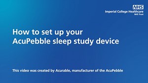 AcuPebble sleep study device