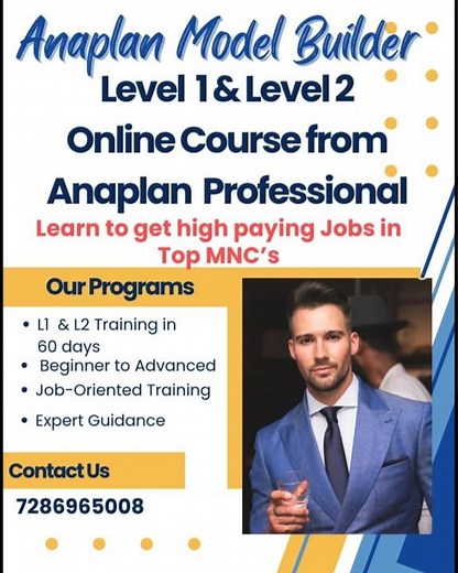 Learn Anaplan Model Builder Course in 45 days#anaplan#anaplan #anaplancourse #anaplantraining