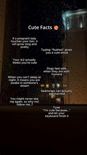 Cute Facts 🥰