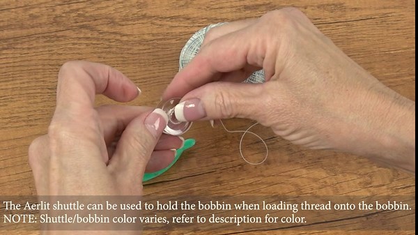 Handy Hands Aerlit Tatting Shuttle with 2 bobbins – SHH422, Lilac Petals