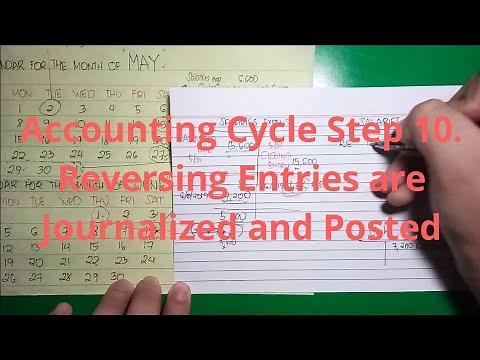 Basic Accounting | Accounting Cycle Step 10. Reversing Entries are Journalized and Posted (Part 2)