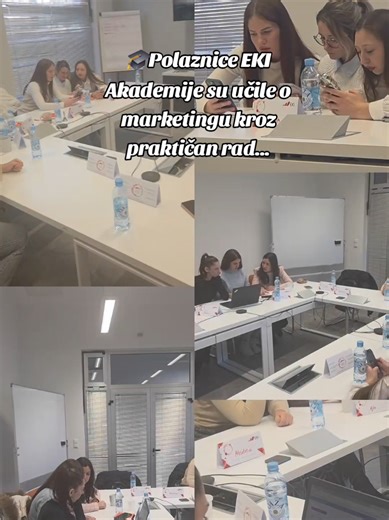 Ovo je EKI Akademija, ali u praksi! Polaznice rade realne zadatke i uče kroz primjere! 🤗 #eki #ekiakademija #fyp