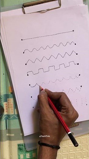 Trace the pattern activity for kids! #preschool #forkids #nursery #kidsvideo #activity #worksheet