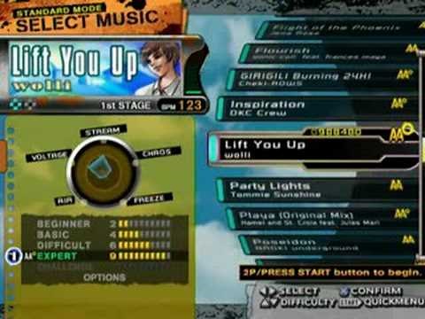 DDR X PS2(USA) - FULL Song list Line Record