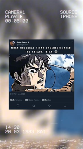 When Colossal Titan underestimated the Attack Titan 👽