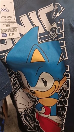 Sonic the Hedgehog Merch At Ross