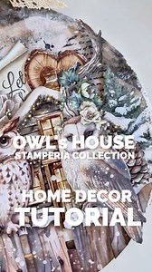 🦉✨ Welcome to Owl’s House! A cozy world of winter woods, vintage books, and enchanted details. Let your creativity fly through the forest! 🍂📚 | Stamperia