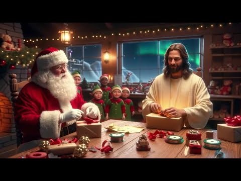 Jesus Visits Santa Claus at the North Pole