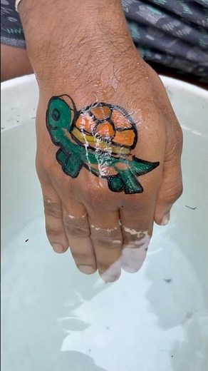 How to draw Turtle 🐢 With 3 Number step by step for beginners #art #shorts