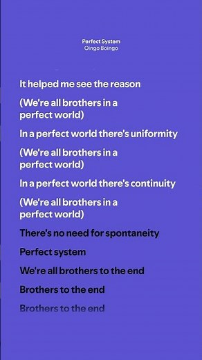 Perfect System - Oingo Boingo (Lyrics) #lyrics #song #love