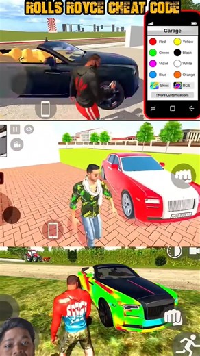 🚙 Rolls Royce Cheat Code 😱 | Indian Theft Auto vs Indian GT5 vs Indian Bike Driving 3D 🔥 #shorts​