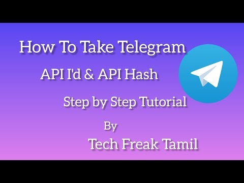 How to Get Telegram API I'd & API Hash for Botin Tamil | tutorial | telegram #bot #tech #tutorial