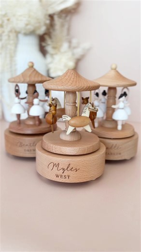 Handcrafted Musical Carousels - Restocked Ballerinas and Horses