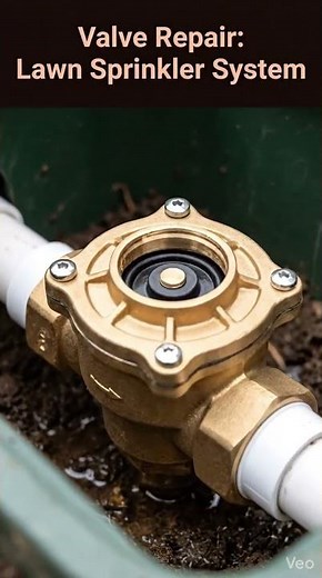 Lawn Sprinkler Valve Repair Guide: Restored Diaphragm, Sealed Bonnet & Leak-Free Water Joint