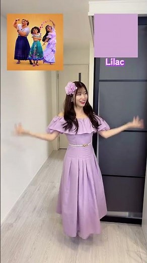 ディズニーキャラクターバウンドコーデ🏰 🚢 ＼リクエストにお応え／ 今回は【イサベラ】💐💃✨ミラベルと魔法だらけの家🏠🕯️ 【カラーバランス】 イサ#Shorts