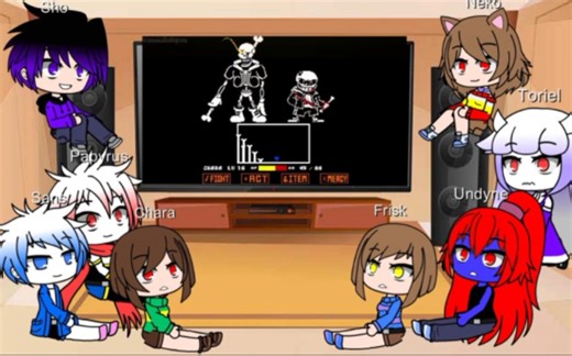 Undertale React to HELP FROM THE VOID