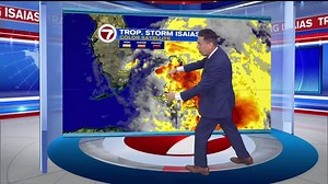 5 P.M. ADVISORY - Isaias has weakened into a tropical storm with 70 mph winds. The hurricane watch from Hallandale Beach to south of Boca Raton has been cancelled. MORE: https://bit.ly/30dghrz FORECAST CONE: https://bit.ly/3gkzbTm | WSVN-TV