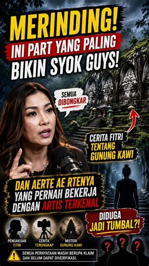Fitri's Confession About Gunung Kawi Causes a Stir! Public Highlights the Circulating Stories