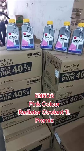 Eneos Premix Radiator Coolant 1L warna Pink #eneos #coolant #premix #affiliatemarketing #carspareparts #fyp #support