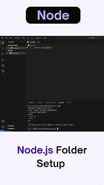 Node.js Folder Structure Explained 🚀 | Project Setup Basics #Shorts