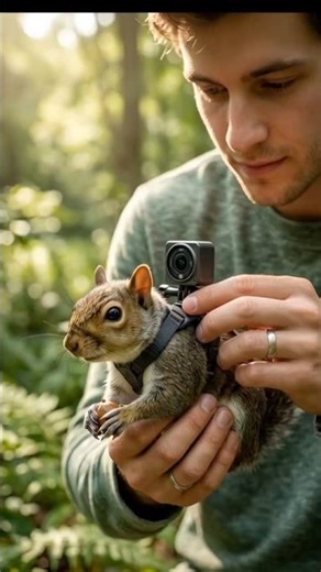 What If a Squirrel Carried a Tiny Camera? 🐿️ Hidden Nest POV|forest echo life