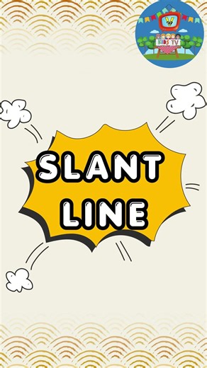 Learn Slanting Line (Right Side) for Kids | Easy Lines Drawing ✏️ | Preschool Learning #Shorts
